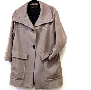 Zara - Quilted Wool Peacoat